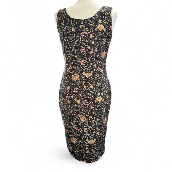 Peruvian Connection Black Floral Midi Dress - Picture 5 of 7